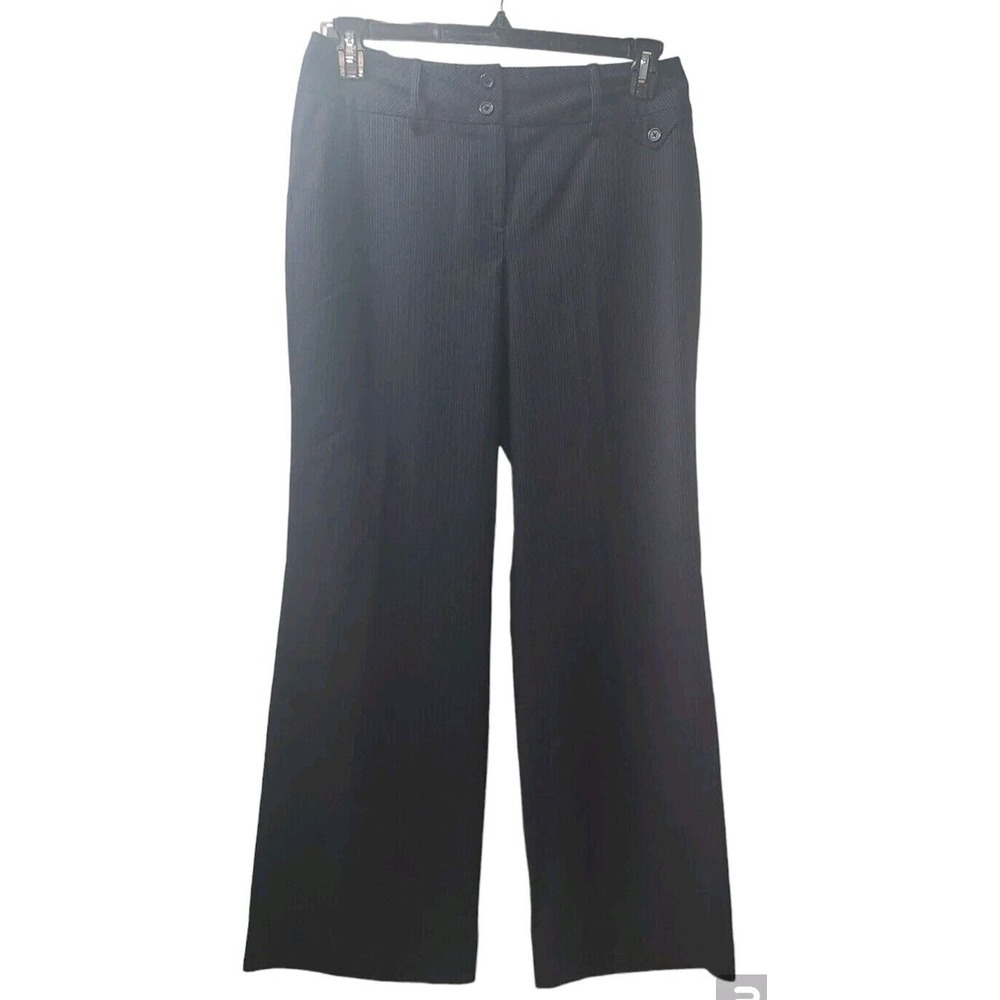 Larry Levine Petite‎ Pinstripe Dress Pants Stretch Career Trouser 12P